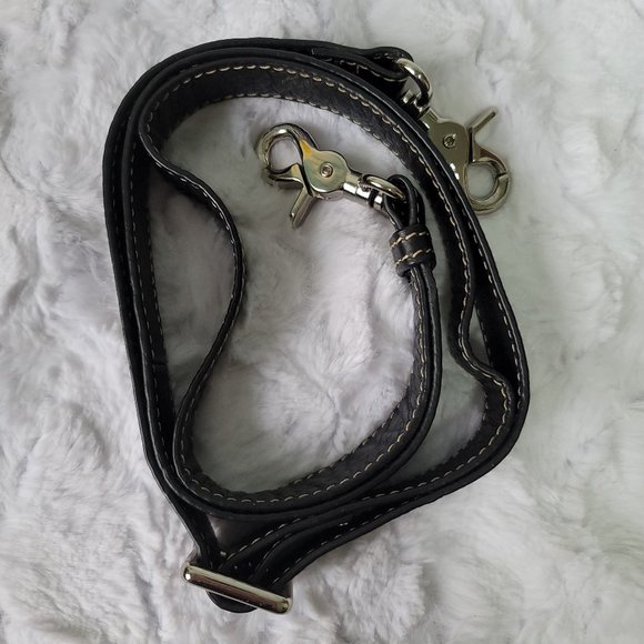 Maria Carla Italy Black Buttery Soft Leather Handbag with Longstrap - Picture 12 of 12